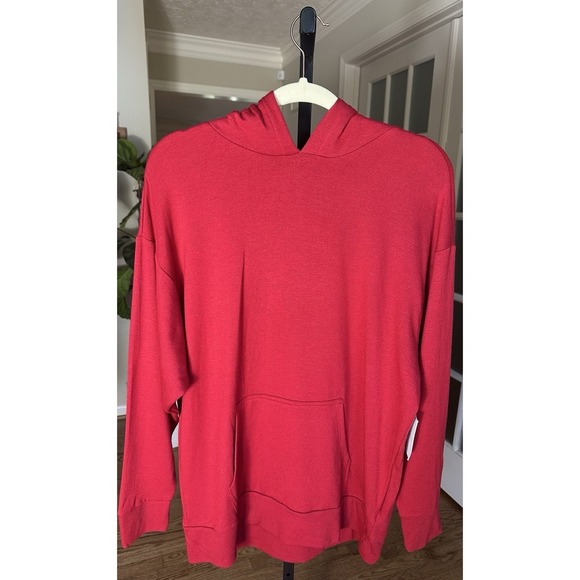 Beyond Yoga Tops - Beyond Yoga Women's Red Hoodie Size S Modal Blend Soft Pullover Made in USA